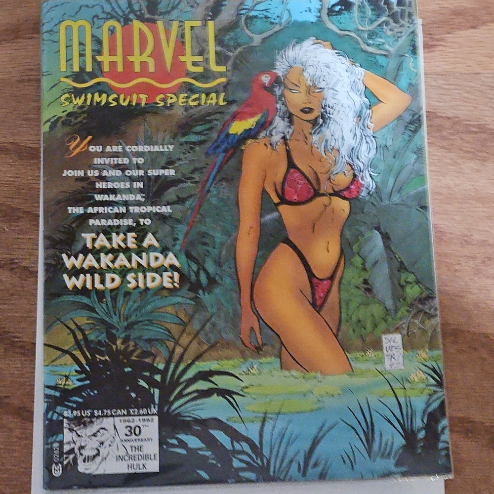 Marvel Women's Black and Red Bikini